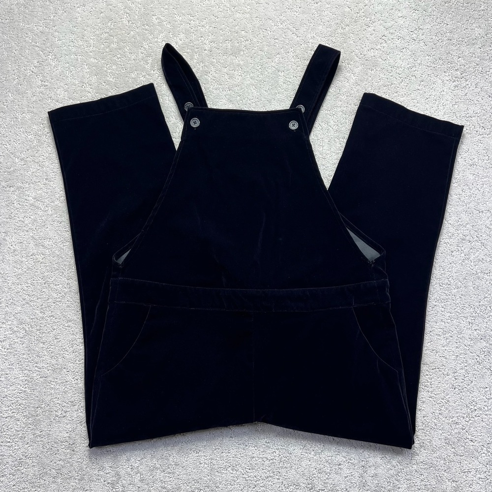 Wildfang Overalls Jumpsuit Womens M Black Velvet Androgynous Grunge Streetwear